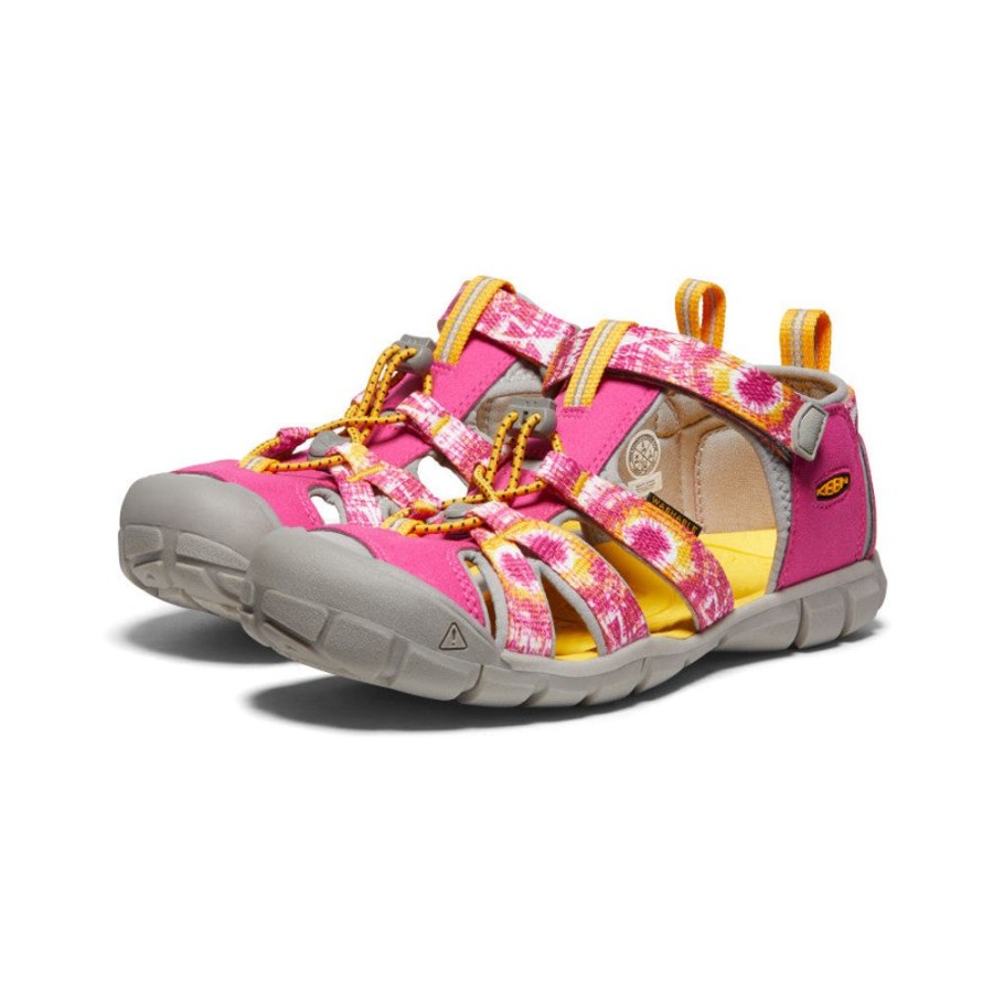 KEEN Sandals | Big Kids' Seacamp Ii Cnx | Multi/Keen Yellow