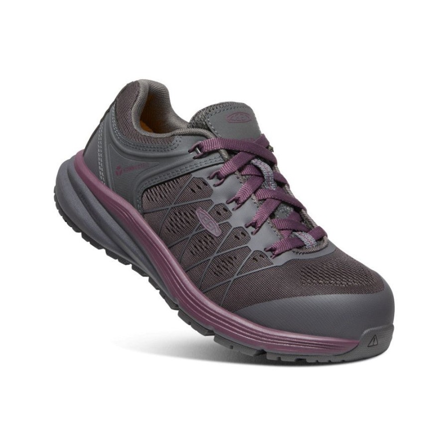 KEEN Work Boots & Shoes | Women'S Vista Energy Esd (Carbon-Fiber Toe) | Magnet/Prune Purple