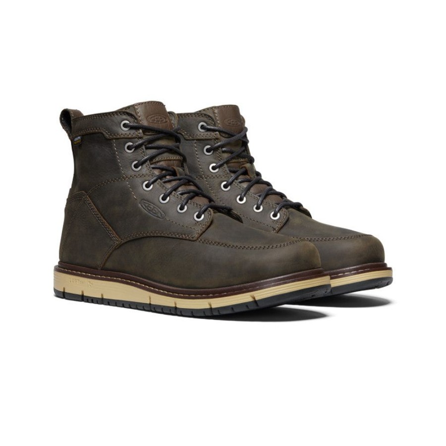 KEEN Work Boots & Shoes | Men'S San Jose 6" Waterproof Boot (Soft Toe) | Cascade Brown