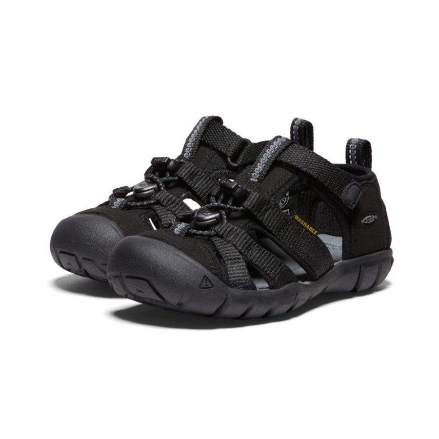 KEEN Sandals | Little Kids' Seacamp Ii Cnx | Black/Grey