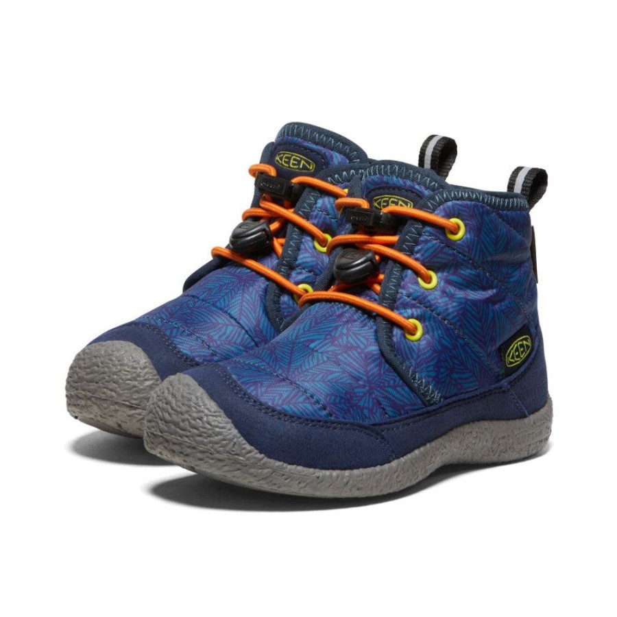 KEEN Boots | Little Kids' Howser Ii Waterproof Chukka | Deep Lagoon/Evening Primrose