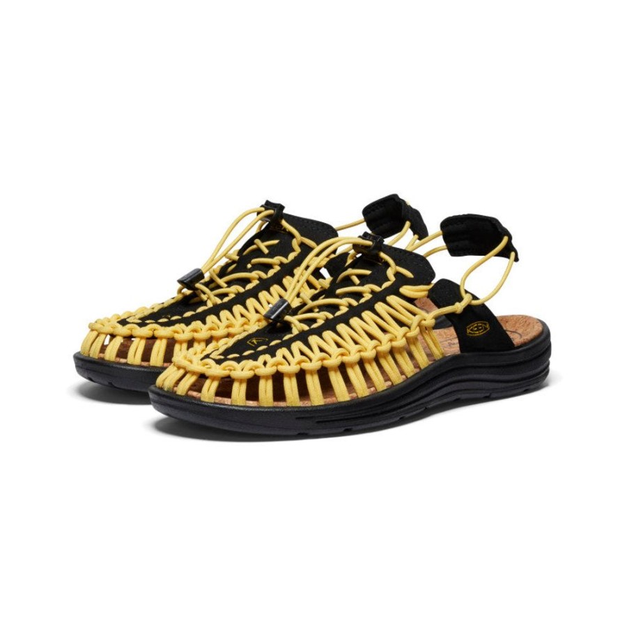 KEEN Slip-Ons | All Gender Uneek Ii Convertible | Black/Keen Yellow