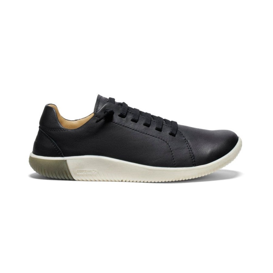 KEEN Slip-Ons | Men'S Knx Leather Sneaker | Black/Star White