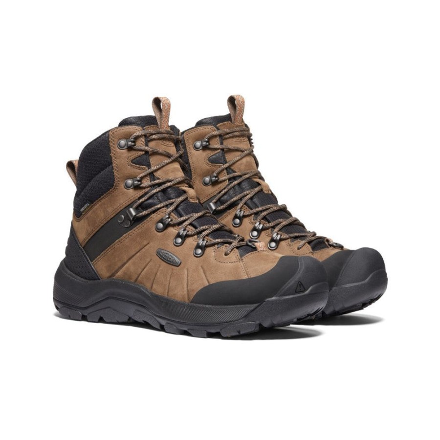 KEEN Boots | Men'S Revel Iv Polar Waterproof Boot | Dark Earth/Caramel Cafe