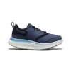 KEEN Shoes | Men'S Wk400 Leather Walking Shoe | Naval Academy/Blue Heaven