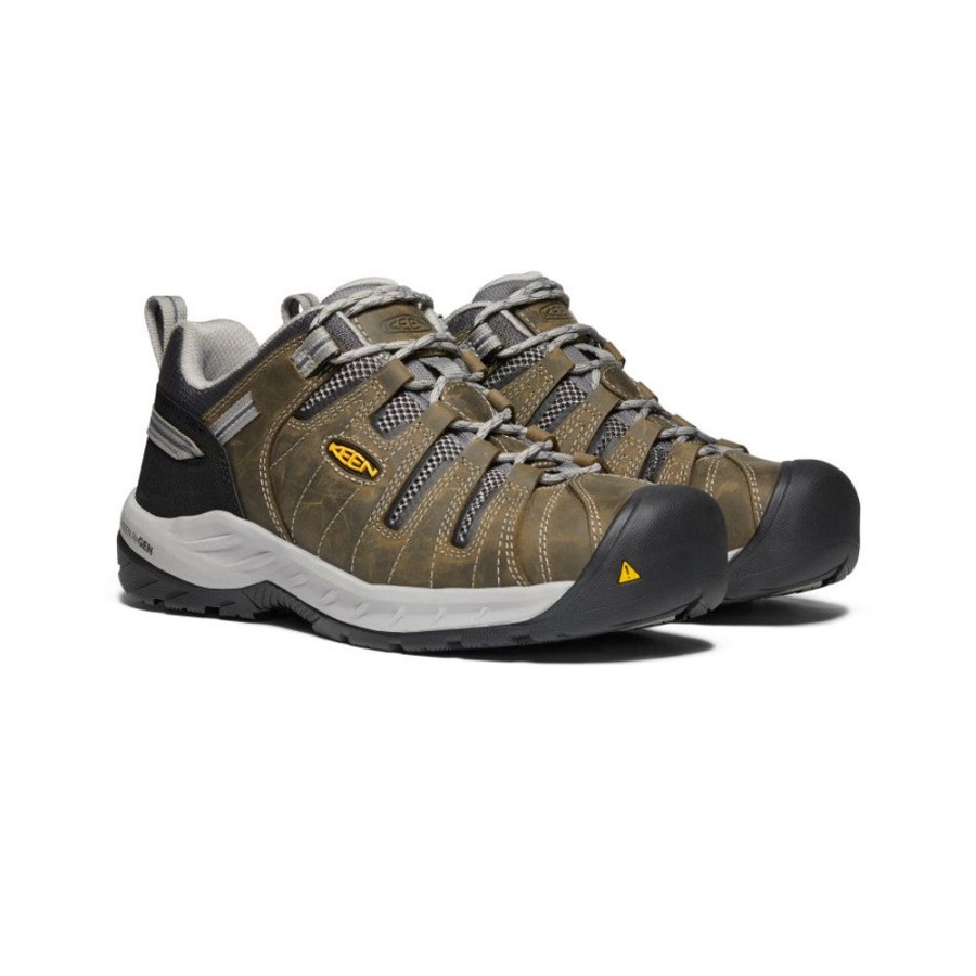 KEEN Work Boots & Shoes | Men'S Flint Ii (Steel Toe) | Gargoyle/Paloma