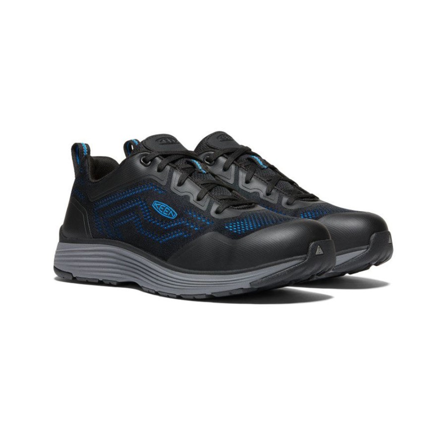 KEEN Work Boots & Shoes | Men'S Sparta 2 (Aluminum Toe) | Brilliant Blue/Black