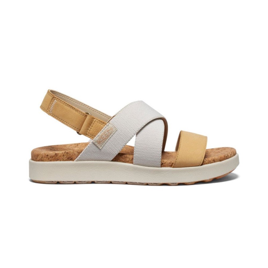 KEEN Sandals | Women'S Elle Criss Cross Sandal | Birch/Curry