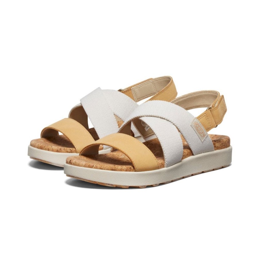 KEEN Sandals | Women'S Elle Criss Cross Sandal | Birch/Curry