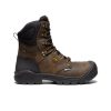 KEEN Work Boots & Shoes | Men'S Independence 8" Waterproof Boot (Carbon Fiber Toe) | Dark Earth/Black