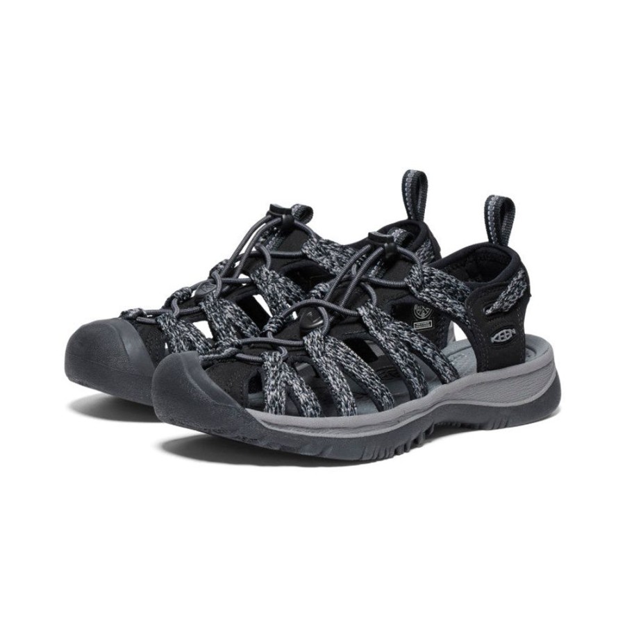 KEEN Sandals | Women'S Whisper | Black/Steel Grey