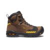 KEEN Work Boots & Shoes | Men'S Troy 6" Waterproof Boot (Carbon-Fiber Toe) | Dark Earth/Black