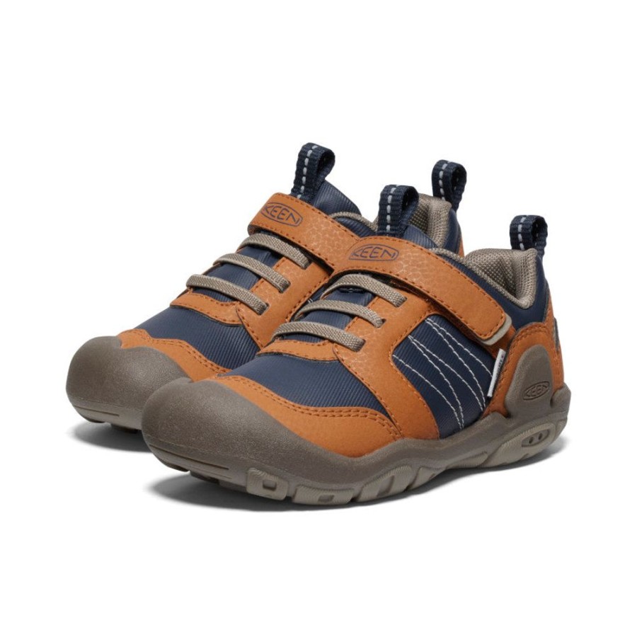 KEEN Shoes | Little Kids' Knotch Peak Sneaker | Keen Maple/Sky Captain