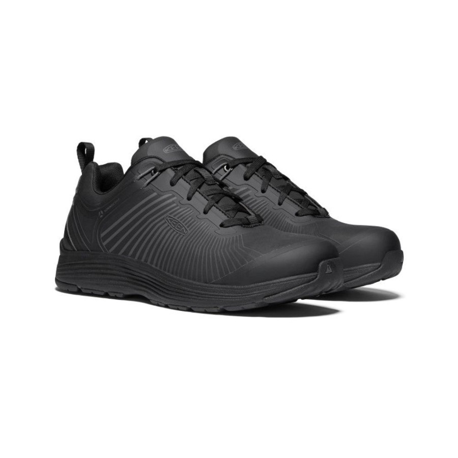 KEEN Work Boots & Shoes | Men'S Sparta Xt (Aluminum Toe) | Black/Black