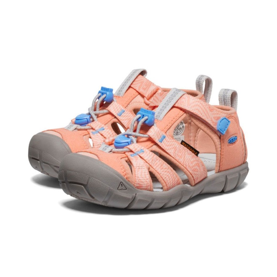 KEEN Sandals | Little Kids' Seacamp Ii Cnx | Papaya Punch/Marina