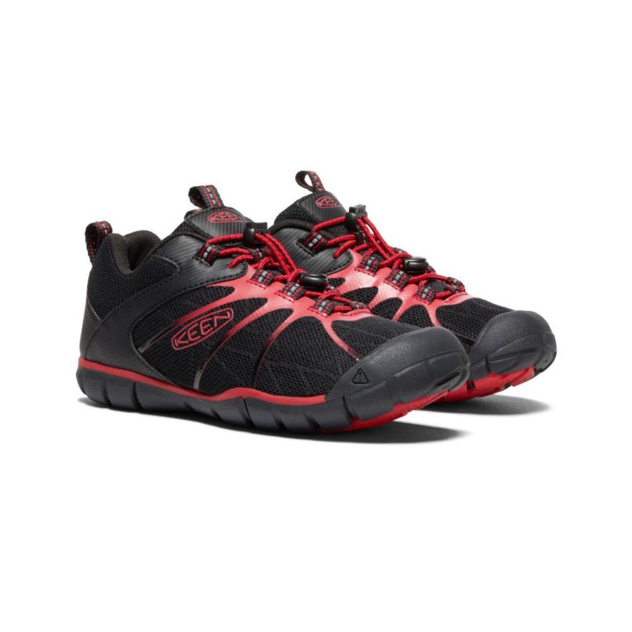 KEEN Shoes | Big Kids' Chandler 2 Cnx Sneaker | Black/Red Carpet