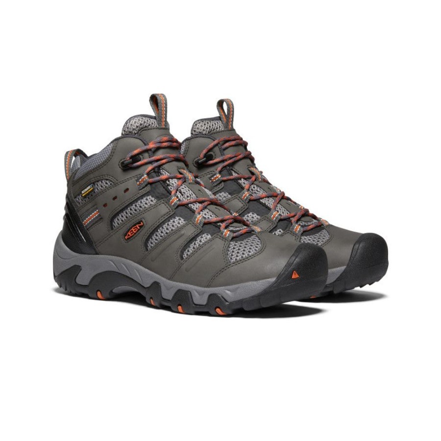 KEEN Boots | Men'S Koven Waterproof Hiking Boot | Magnet/Fired Brick