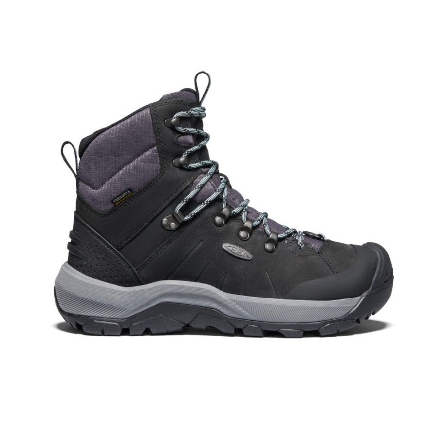 KEEN Boots | Women'S Revel Iv Polar Waterproof Boot | Black/Harbor Gray