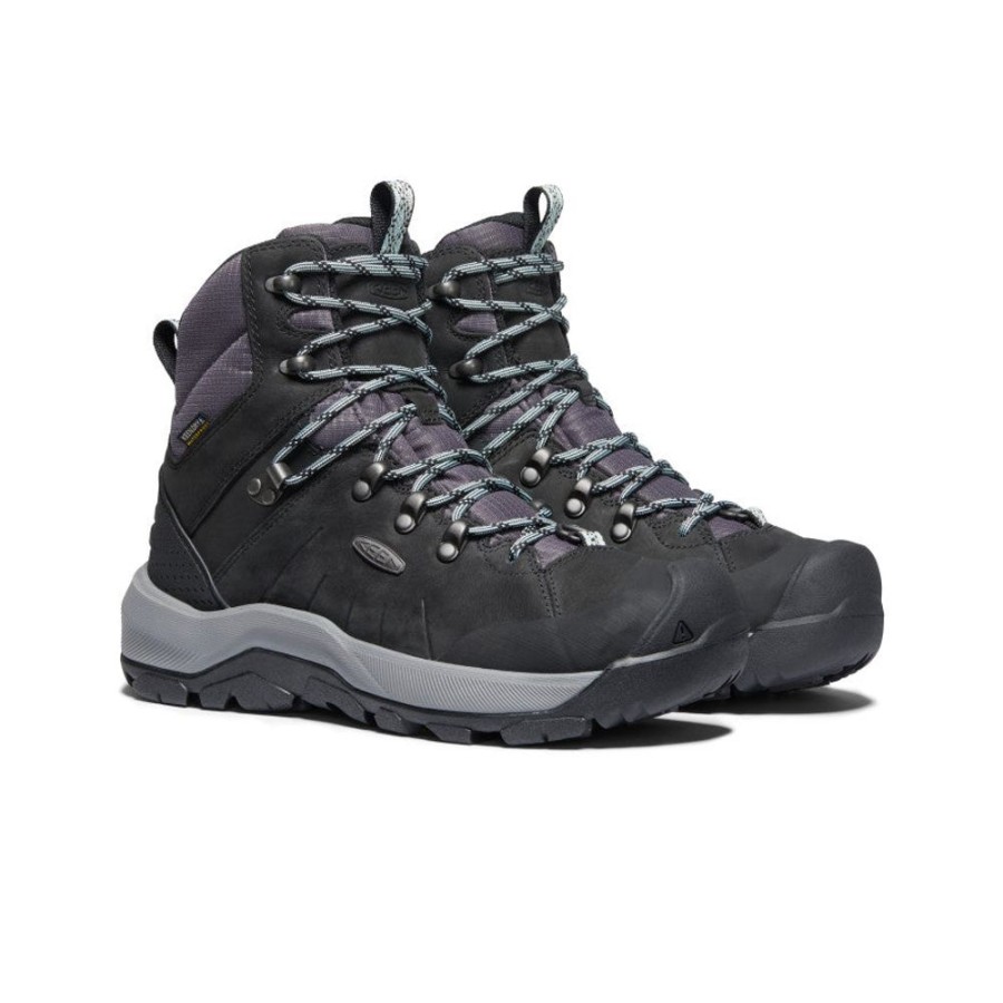 KEEN Boots | Women'S Revel Iv Polar Waterproof Boot | Black/Harbor Gray