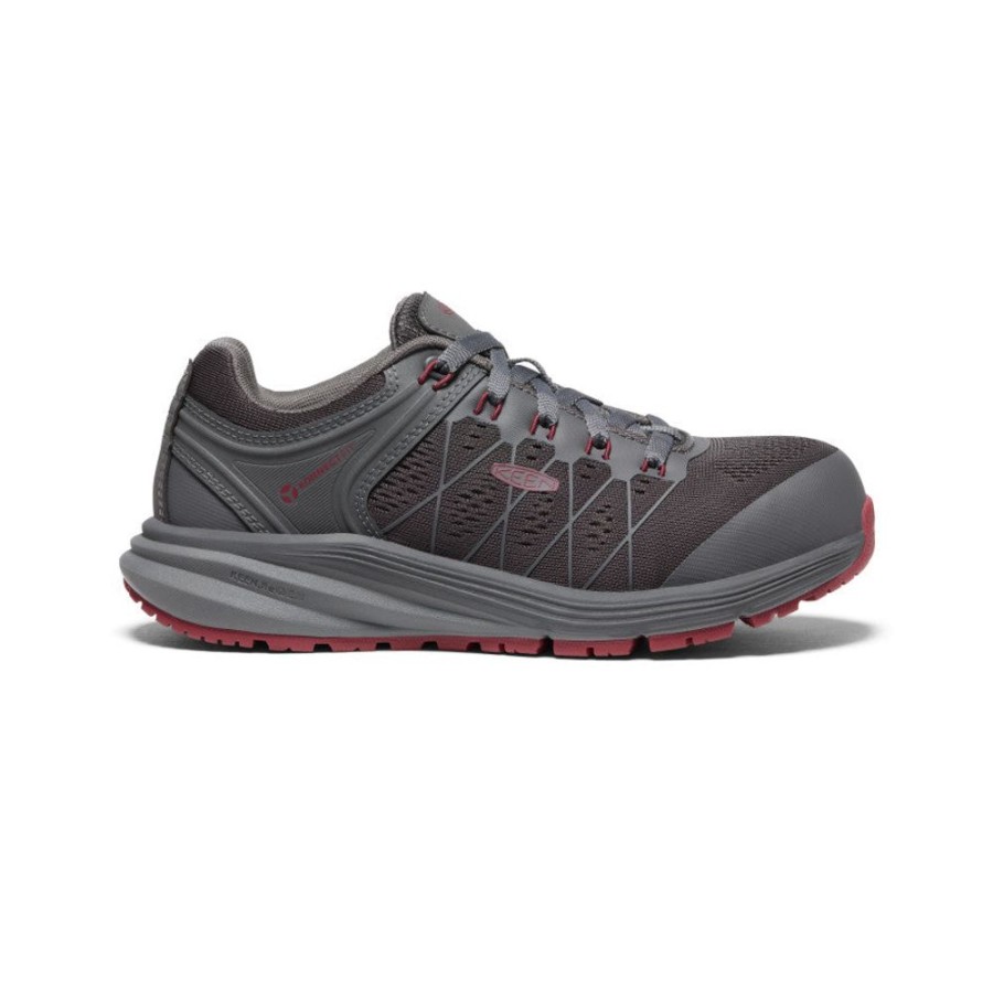 KEEN Work Boots & Shoes | Women'S Vista Energy (Carbon-Fiber Toe) | Magnet/Rhubarb