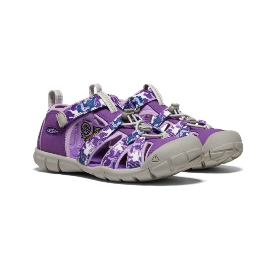 KEEN Sandals | Big Kids' Seacamp Ii Cnx | Camo/Tillandsia Purple