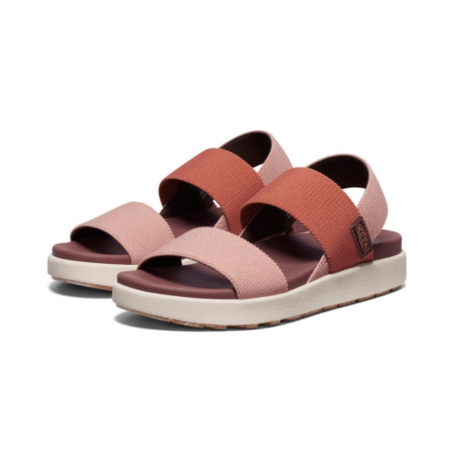 KEEN Sandals | Women'S Elle Backstrap Sandal | Cork/Baked Clay