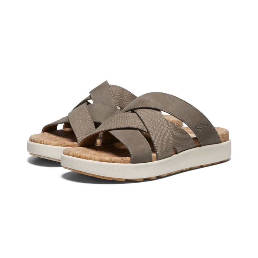 KEEN Slip-Ons | Women'S Elle Mixed Slide | Brindle/Birch