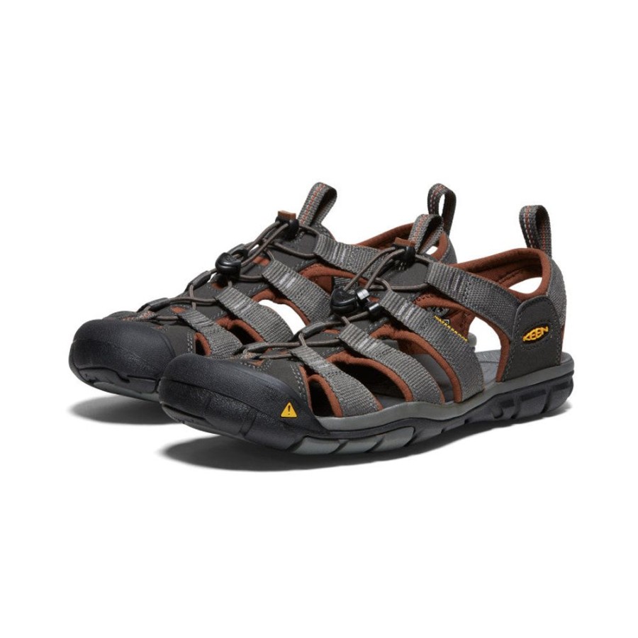 KEEN Sandals | Men'S Clearwater Cnx | Raven/Tortoise Shell