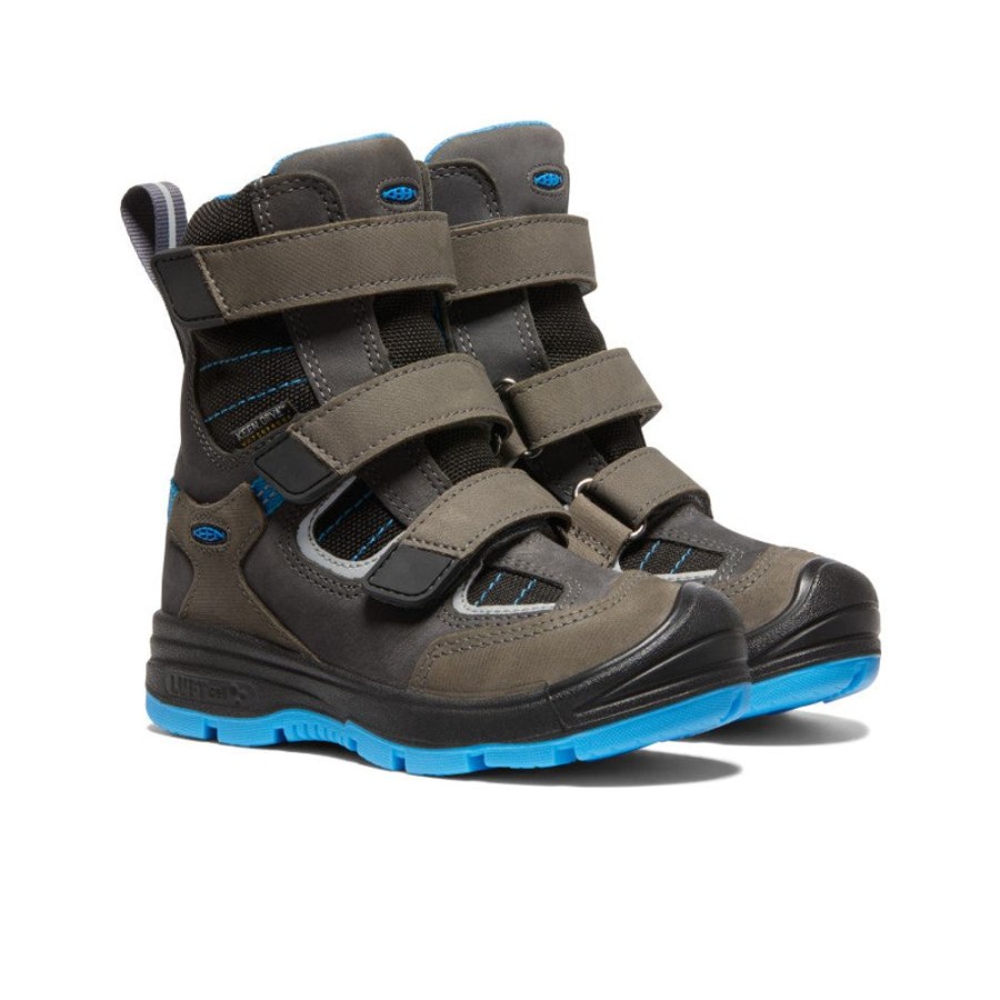 KEEN Boots | Little Kids' Redwood Winter Waterproof Boot | Raven/Magnet