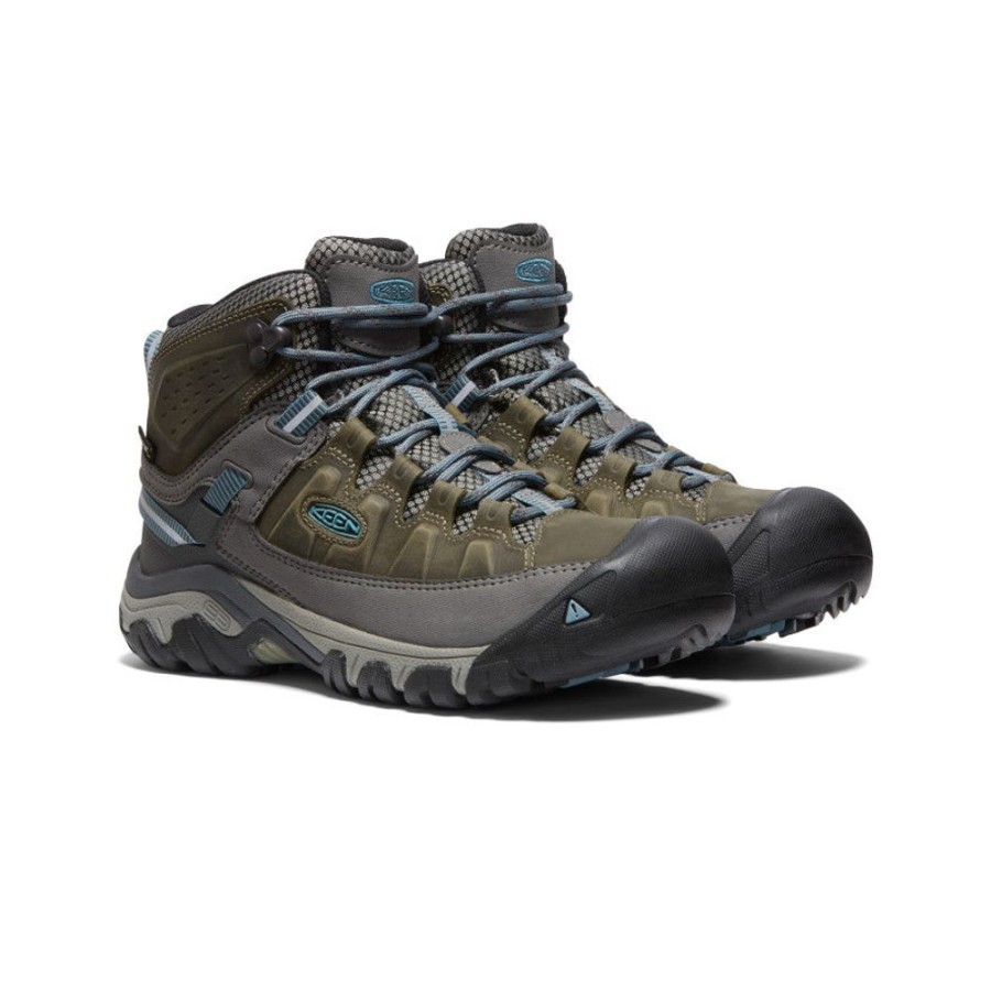 KEEN Boots | Women'S Targhee Iii Waterproof Boot Wide | Magnet/Atlantic Blue