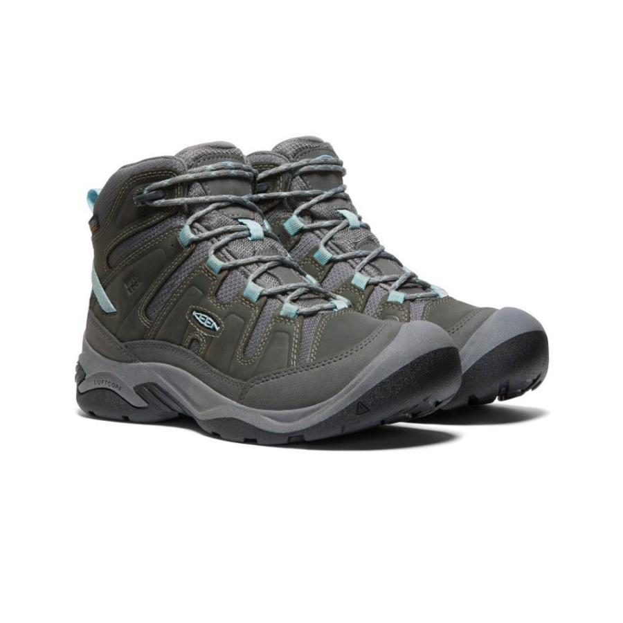 KEEN Boots | Women'S Circadia Waterproof Boot | Steel Grey/Cloud Blue