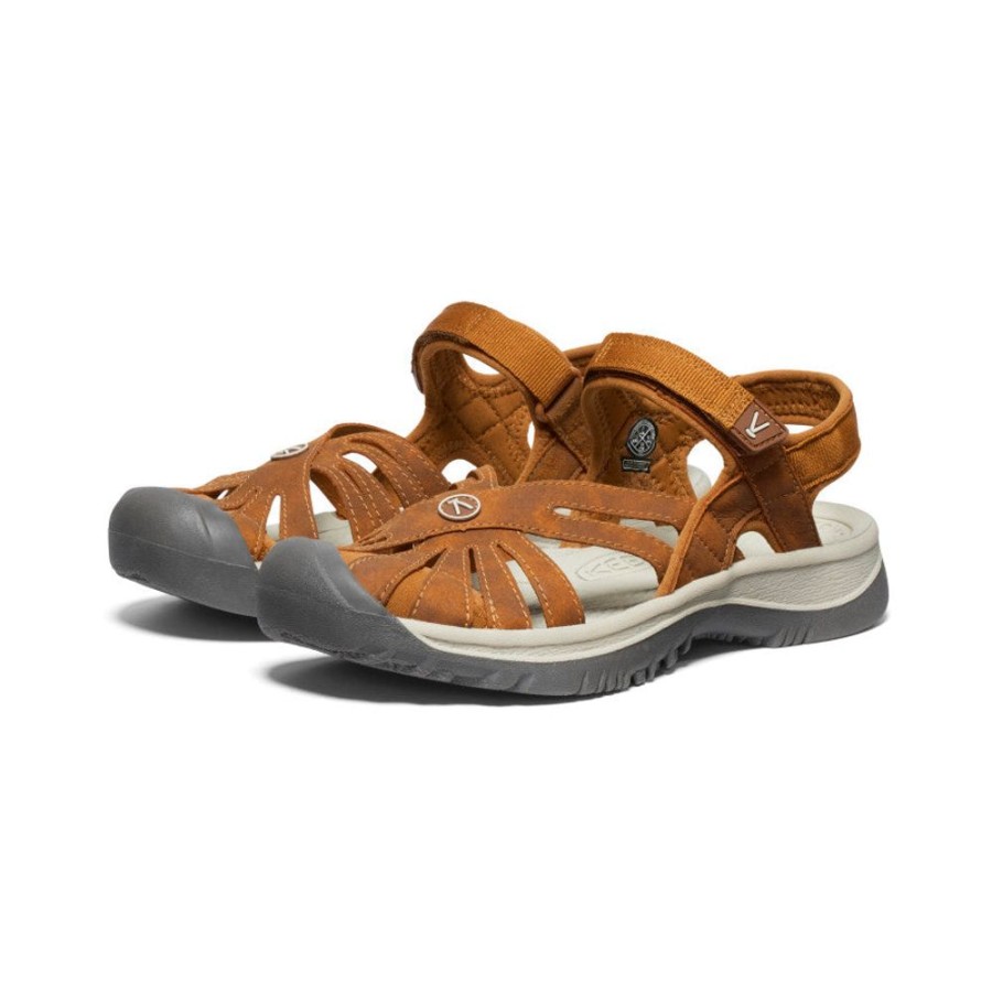 KEEN Sandals | Women'S Rose Sandal | Roasted Pecan/Birch