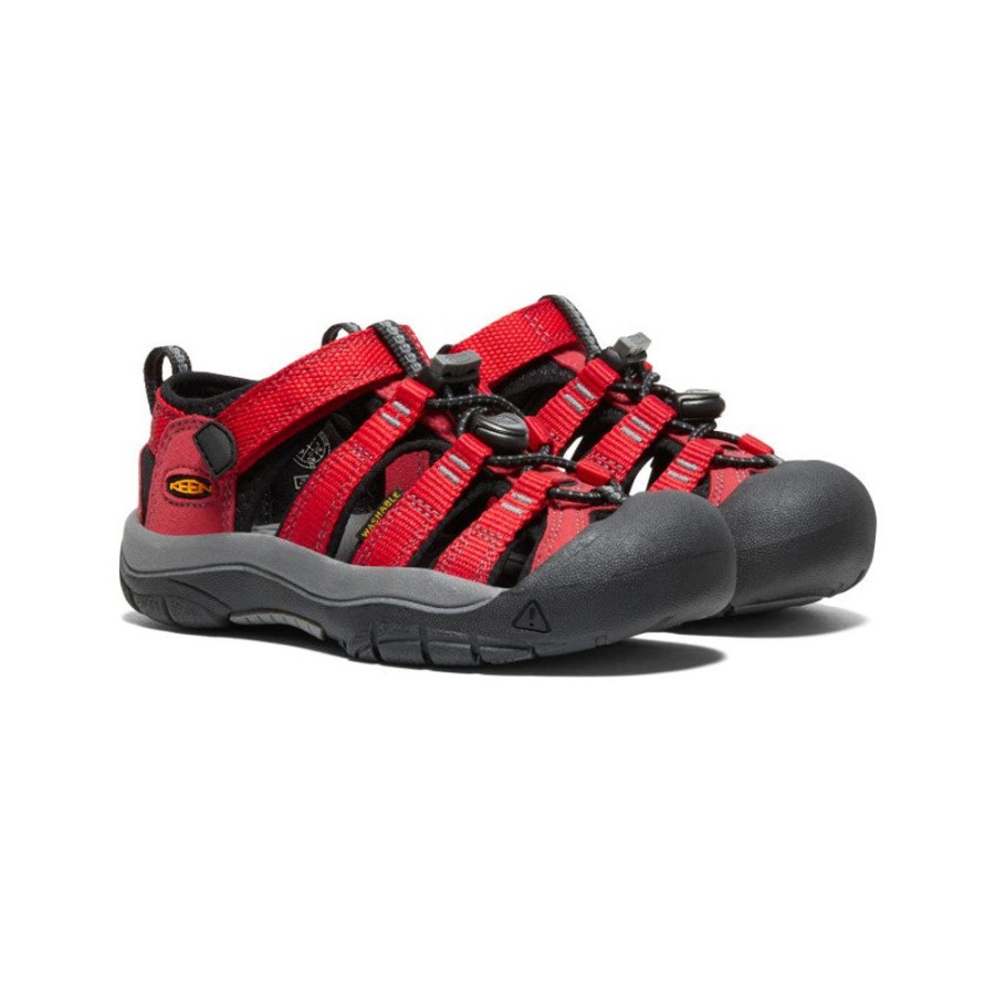 KEEN Sandals | Little Kids' Newport H2 | Ribbon Red/Gargoyle