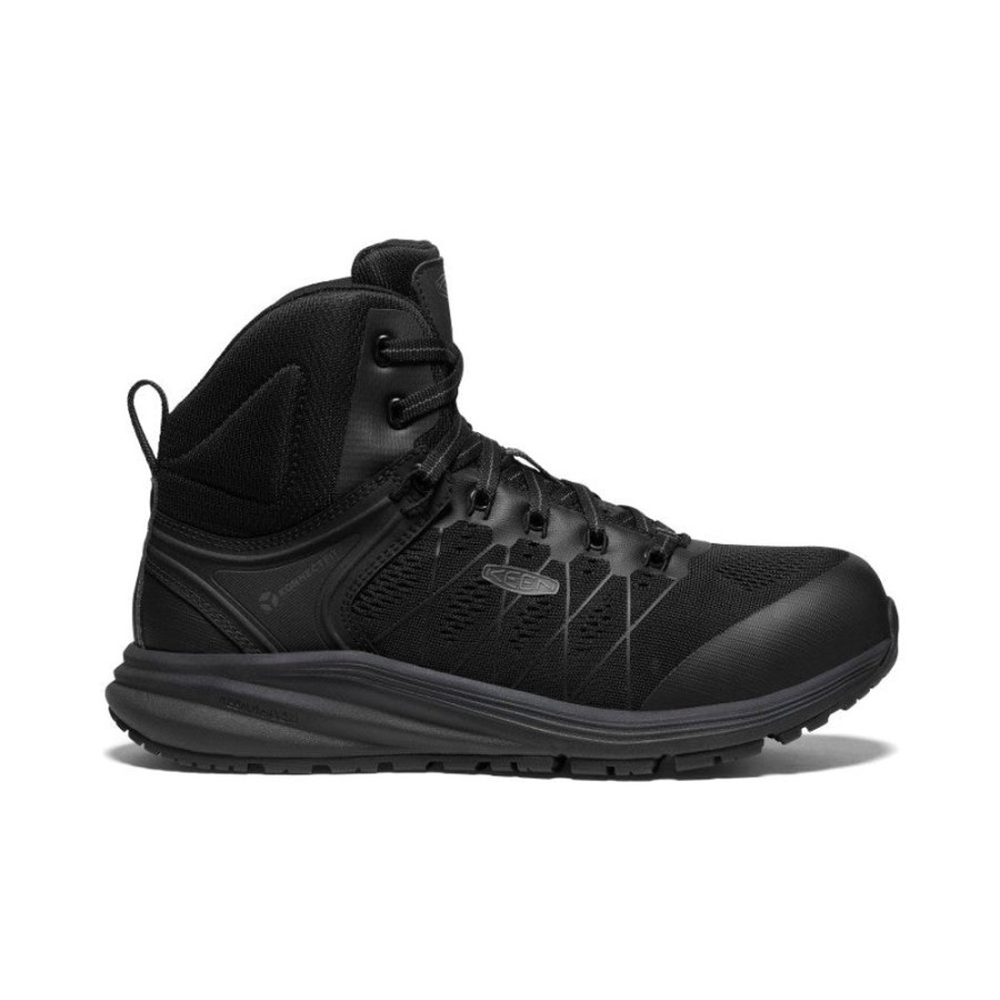 KEEN Work Boots & Shoes | Men'S Vista Energy Mid Int Met (Carbon-Fiber Toe) | Black/Raven