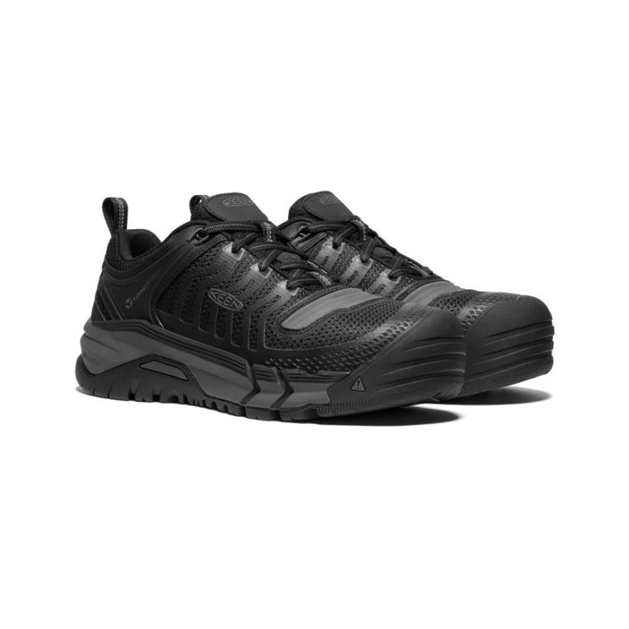 KEEN Work Boots & Shoes | Men'S Kansas City (Carbon-Fiber Toe) | Black/Gun Metal