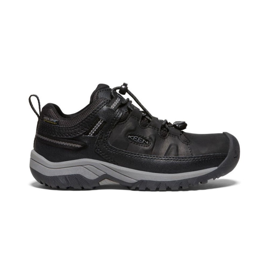 KEEN Shoes | Big Kids' Targhee Waterproof Shoe | Black/Steel Grey