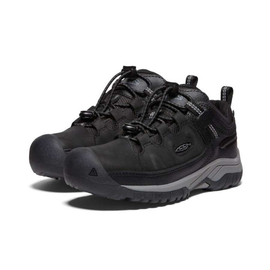 KEEN Shoes | Big Kids' Targhee Waterproof Shoe | Black/Steel Grey