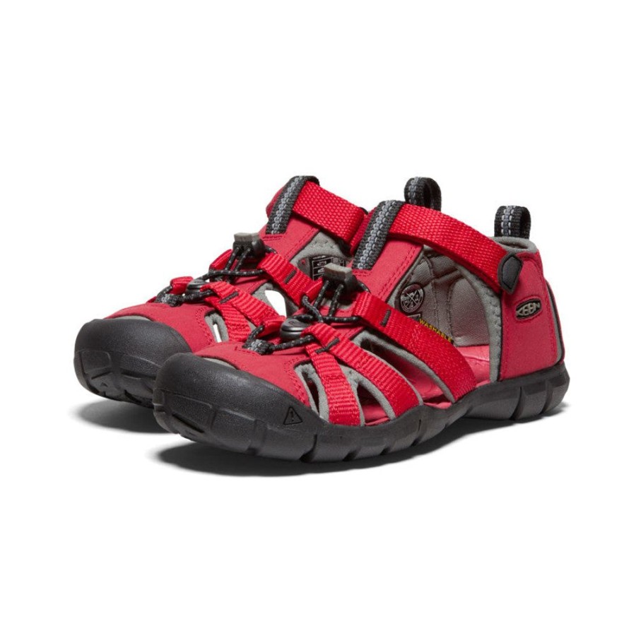 KEEN Sandals | Big Kids' Seacamp Ii Cnx | Racing Red/Gargoyle