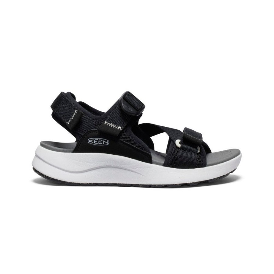 KEEN Sandals | Women'S Elle Sport Backstrap Sandal | Black/Steel Grey