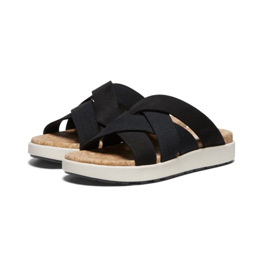 KEEN Slip-Ons | Women'S Elle Mixed Slide | Black/Birch