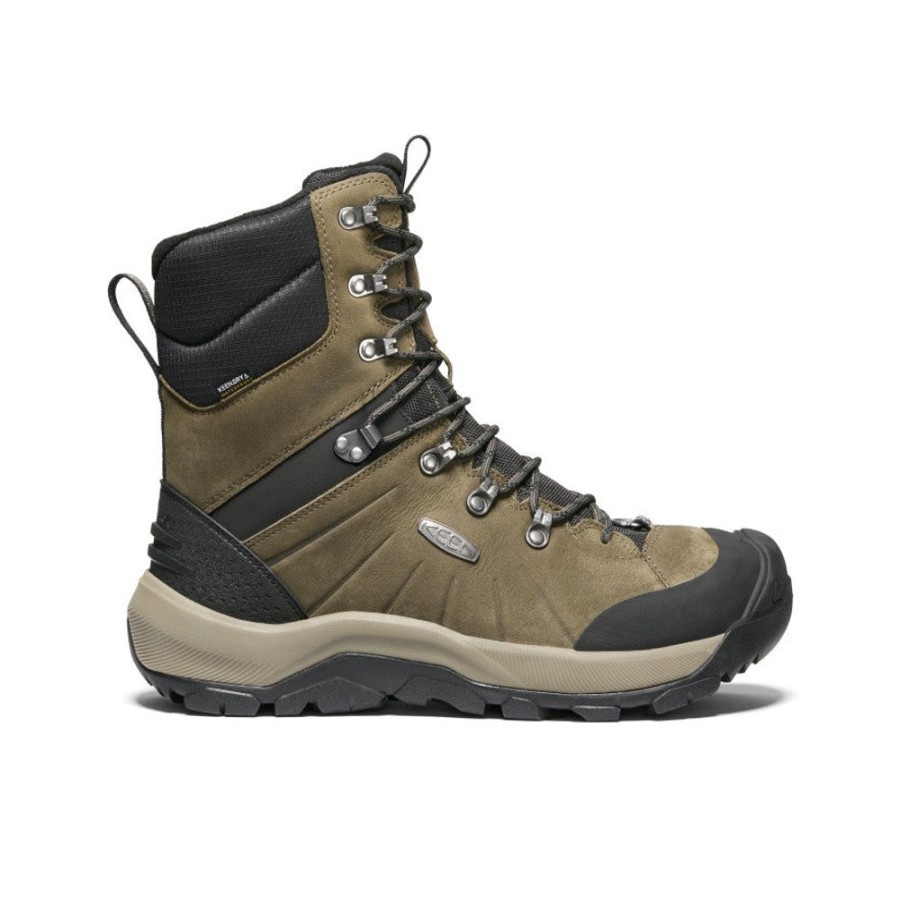 KEEN Boots | Men'S Revel Iv High Polar Waterproof Boot | Canteen/Black