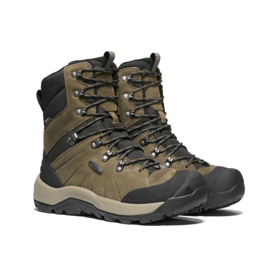 KEEN Boots | Men'S Revel Iv High Polar Waterproof Boot | Canteen/Black