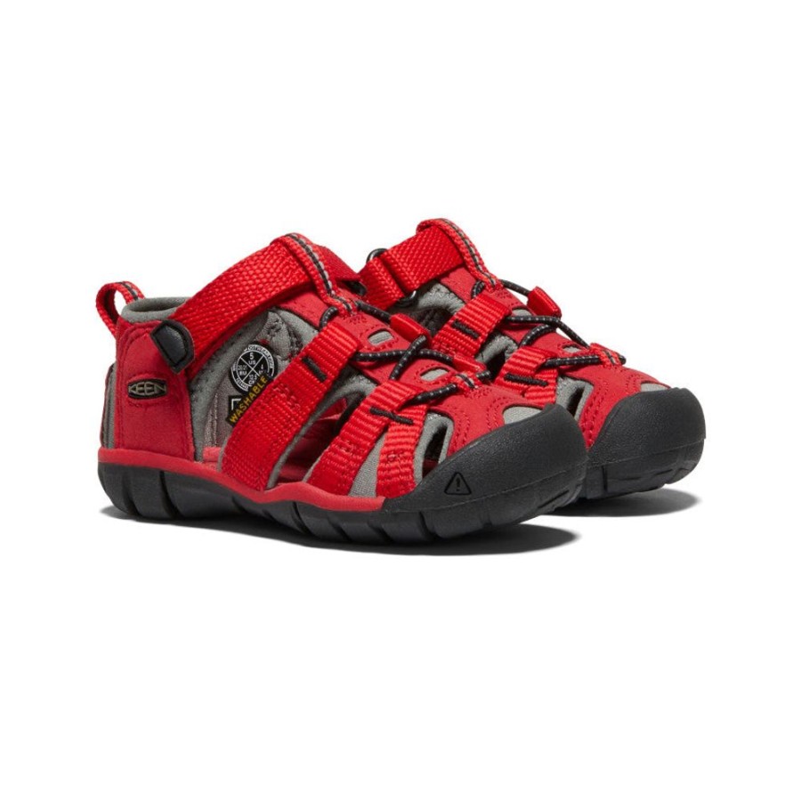 KEEN Sandals | Toddlers' Seacamp Ii Cnx | Racing Red/Gargoyle