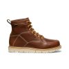 KEEN Work Boots & Shoes | Men'S San Jose 6" Waterproof Boot (Soft Toe) | Tortoise Shell/Star White