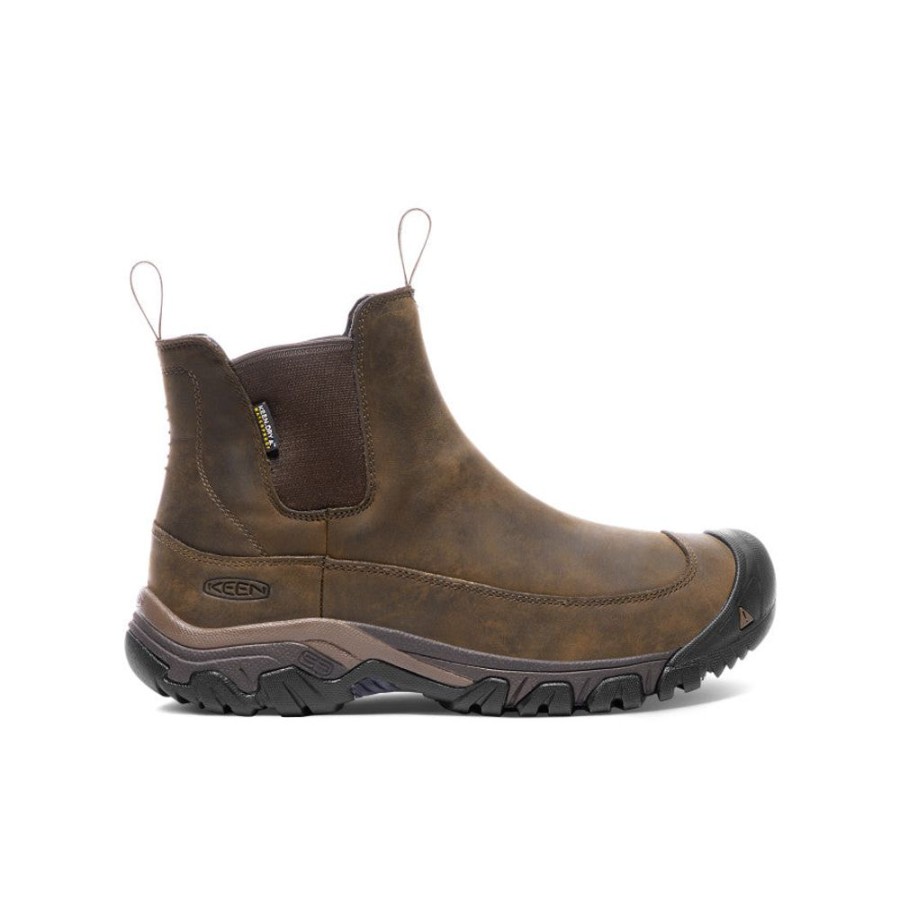 KEEN Slip-Ons | Men'S Anchorage Iii Waterproof Boot | Dark Earth/Mulch