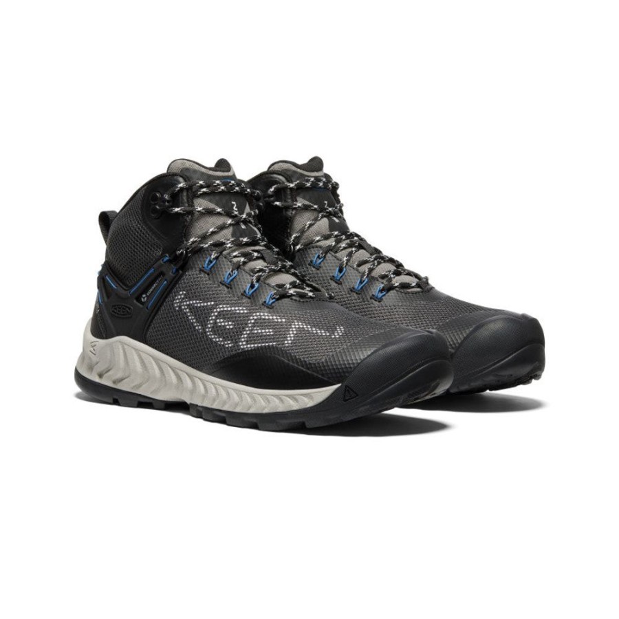 KEEN Boots | Men'S Nxis Evo Waterproof Boot | Magnet/Bright Cobalt