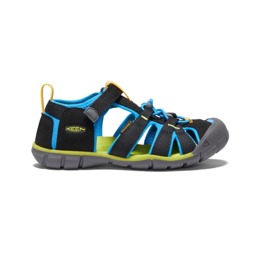 KEEN Sandals | Big Kids' Seacamp Ii Cnx | Black/Brilliant Blue