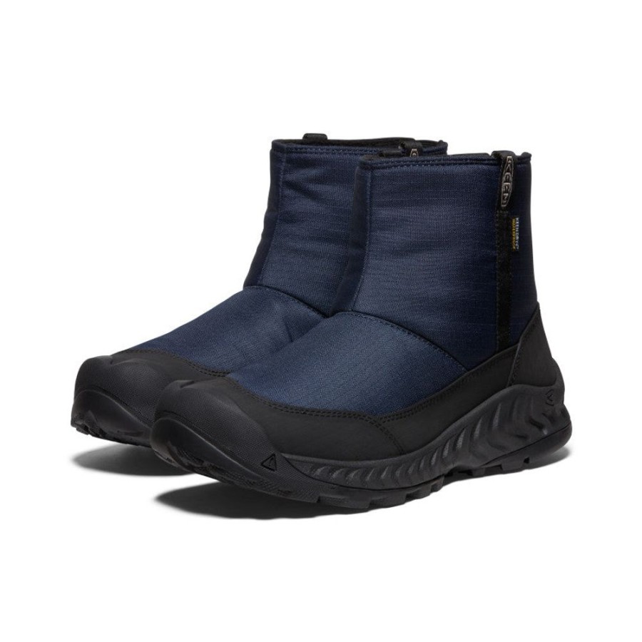 KEEN Boots | Men'S Hood Nxis Waterproof Winter Pull-On | Sky Captain/Black