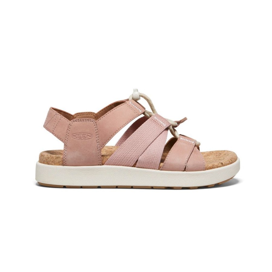 KEEN Sandals | Women'S Elle Mixed Strap Sandal | Fawn/Birch