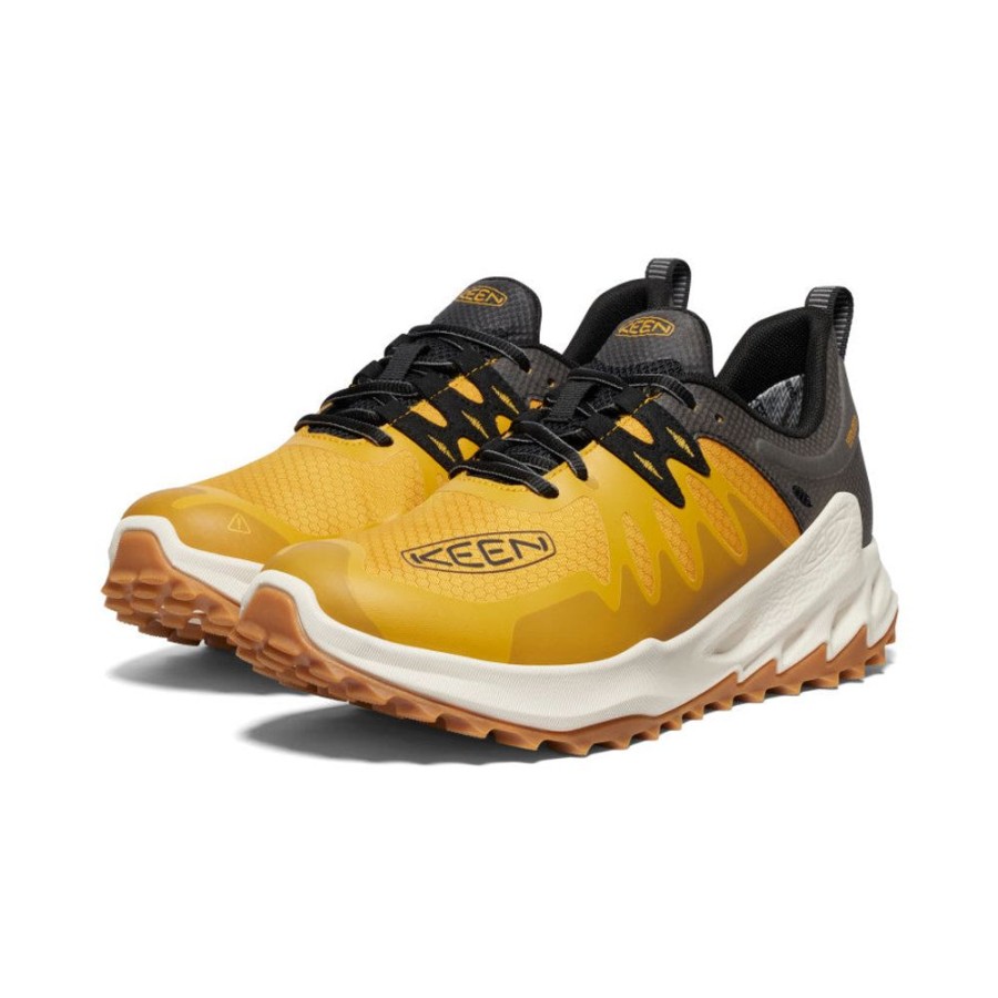 KEEN Shoes | Men'S Zionic Waterproof Hiking Shoe | Golden Yellow/Black